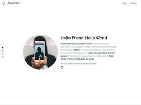 Awesome Jekyll Theme screenshot